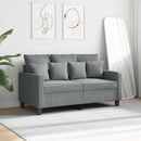 2-personers sofa 120 cm stof lysegrå
