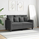 2-personers sofa 120 cm stof mørkegrå