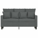 2-personers sofa 120 cm stof mørkegrå