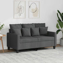 2-personers sofa 120 cm stof mørkegrå