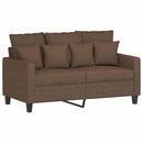 2-personers sofa 120 cm stof brun