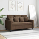 2-personers sofa 120 cm stof brun