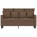 2-personers sofa 120 cm stof brun