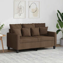 2-personers sofa 120 cm stof brun