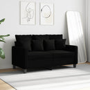 2-personers sofa 120 cm stof sort