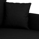 2-personers sofa 120 cm stof sort