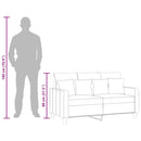 2-personers sofa 120 cm stof sort
