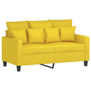 2-personers sofa 120 cm stof lysegul