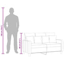 2-personers sofa 120 cm stof vinrød