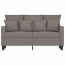 2-personers sofa 120 cm stof gråbrun