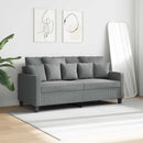2-personers sofa 140 cm stof lysegrå