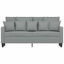 2-personers sofa 140 cm stof lysegrå