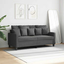 2-personers sofa 140 cm stof mørkegrå