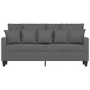 2-personers sofa 140 cm stof mørkegrå