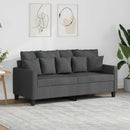 2-personers sofa 140 cm stof mørkegrå
