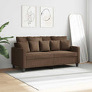 2-personers sofa 140 cm stof brun