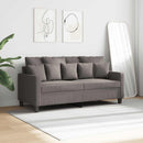 2-personers sofa 140 cm stof gråbrun