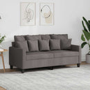 2-personers sofa 140 cm stof gråbrun