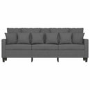 3-personers sofa 180 cm stof mørkegrå