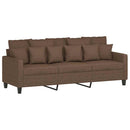 3-personers sofa 180 cm stof brun