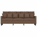 3-personers sofa 180 cm stof brun