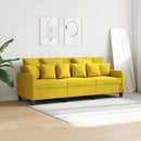 3-personers sofa 180 cm stof lysegul