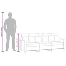3-personers sofa 180 cm stof lysegul