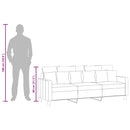 3-personers sofa 180 cm stof vinrød