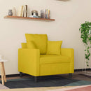 lænestol 60 cm velour gul