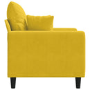 lænestol 60 cm velour gul