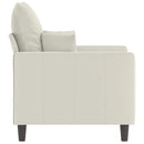 lænestol 60 cm velour cremefarvet