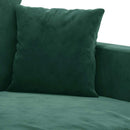 2-personers sofa 120 cm fløjl mørkegrøn