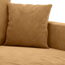 2-personers sofa 120 cm fløjl brun
