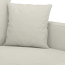 2-personers sofa 140 cm velour cremefarvet
