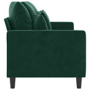3-personers sofa 180 cm fløjl mørkegrøn