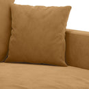 3-personers sofa 180 cm fløjl brun
