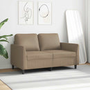 2-personers sofa 120 cm kunstlæder cappuccino