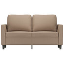 2-personers sofa 120 cm kunstlæder cappuccino