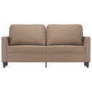 2-personers sofa 140 cm kunstlæder cappuccino