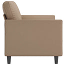 3-personers sofa 180 cm kunstlæder cappuccino