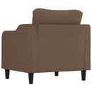 lænestol 60 cm stof brun