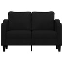 2-personers sofa 120 cm stof sort