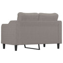 2-personers sofa 120 cm stof gråbrun
