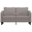 2-personers sofa 140 cm stof gråbrun