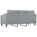 3-personers sofa 180 cm stof lysegrå