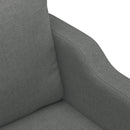 3-personers sofa 180 cm stof mørkegrå