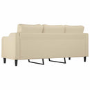 3-personers sofa 180 cm stof cremefarvet