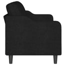 3-personers sofa 180 cm stof sort