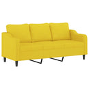 3-personers sofa 180 cm stof lysegul