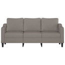 3-personers sofa 180 cm stof gråbrun